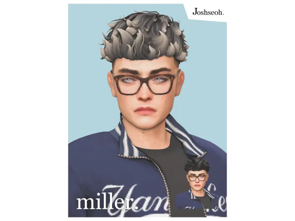 Maxis Match Miller Hair Highlights Overlay by jo_se_oh - The Sims 4 Custom Content