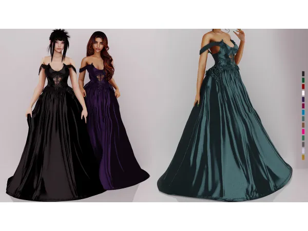 Alpha Siena Couture Gown - The Sims 4 Custom Content