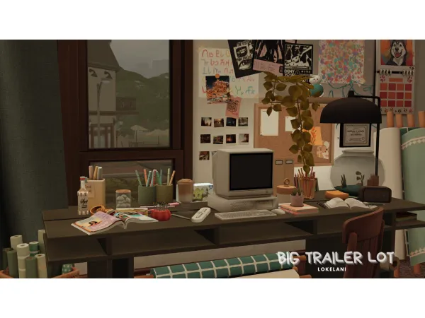 Maxis Match Lokelani Big Trailer Lot by lokelani_studio - The Sims 4 Custom Content