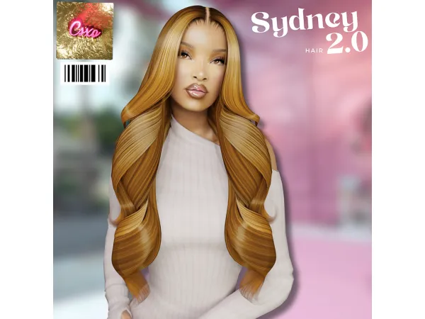 Alpha Sydney Hair 2.0 by cecesimsxo - The Sims 4 custom content