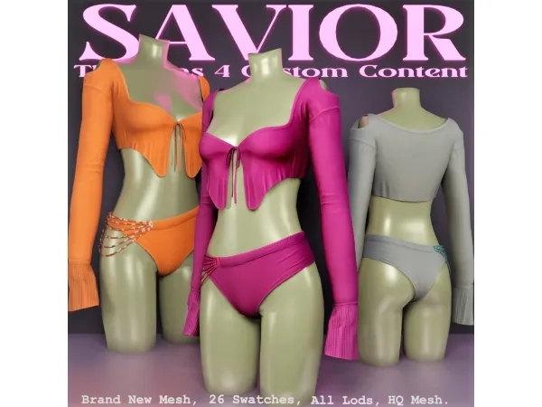 Alpha Svr_Sexy Outfit by Violet - The Sims 4 Custom Content