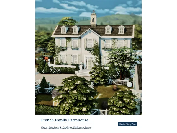 Maxis Match French Family Farmhouse Stables Henford on Bagley by TheSimSideofLuca - The Sims 4 Custom Content