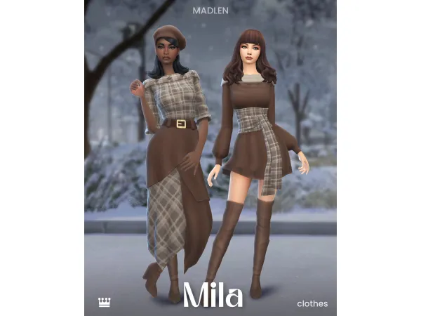 Maxis Match Mila Set by madlen - The Sims 4 Custom Content