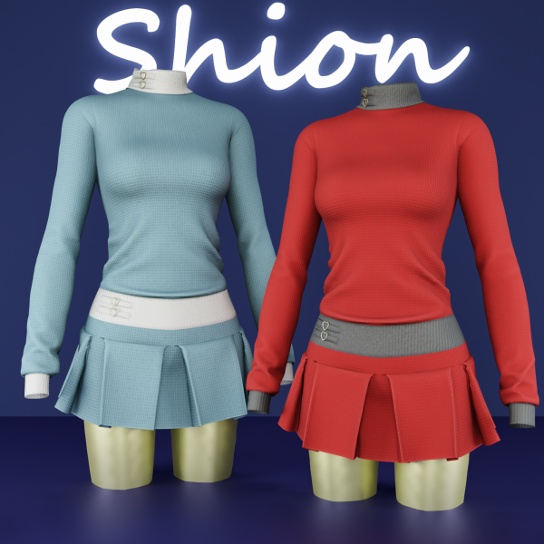 Alpha Shion Luna Sweetheart Set by shion_sims - The Sims 4 Custom Content