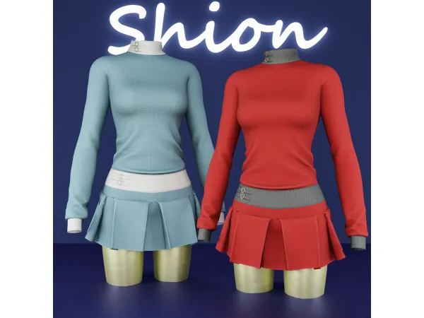 Alpha Shion Luna Sweetheart Set - The Sims 4 Custom Content