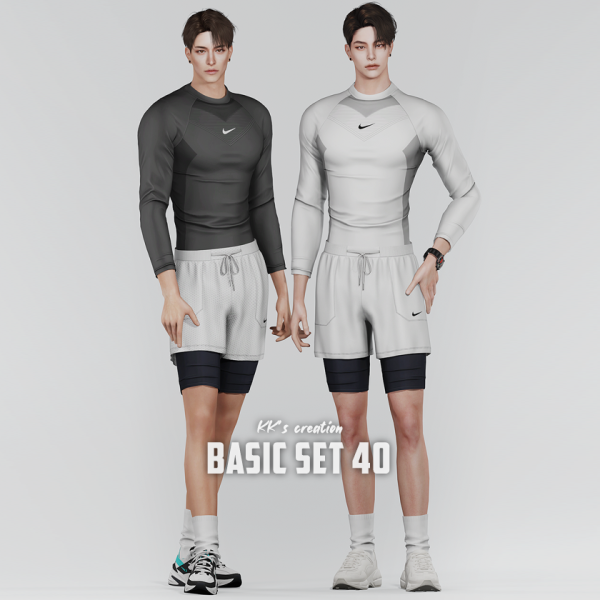 Alpha [KK] Basic set 40 by simsfinds - The Sims 4 Custom Content