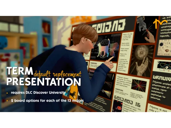 Mix DEFAULT TERM PRESENTATION REPLACEMENT by MARILIUIW - The Sims 4 Custom Content
