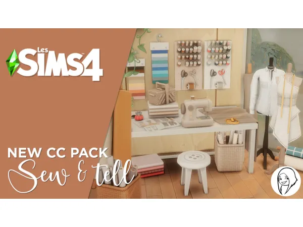 Maxis Match Sew Tell set by Syboubou - The Sims 4 Custom Content