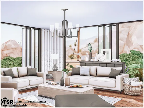 Mix LR40 Living Room - The Sims 4 Custom Content