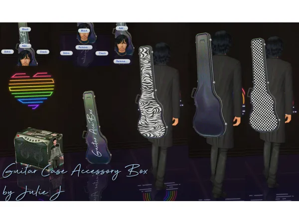 Coris Guitar Case Accessory u201cBoxu201d by Julie J - The Sims 2 Custom Content
