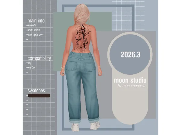 Mix tattoo 20263 - The Sims 4 Custom Content