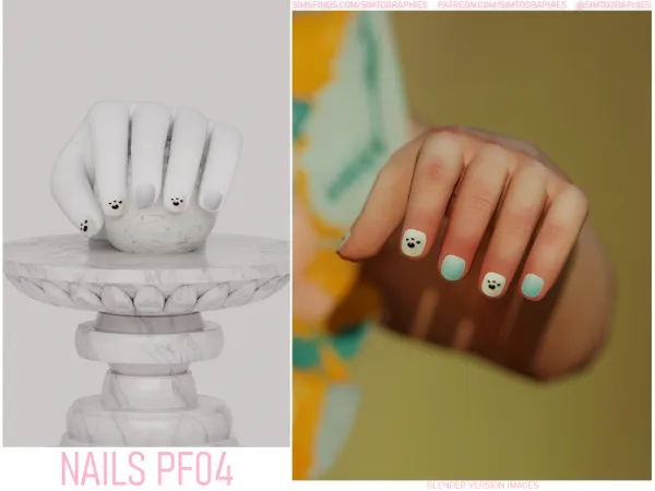 Alpha Nails PF04 - The Sims 4 Custom Content