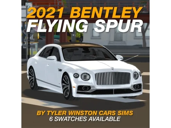Alpha Tyler Winston Cars 2021 Bentley Flying Spur - The Sims 4 Custom Content