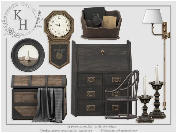 Alpha [khd] attic set - The Sims 4 custom content