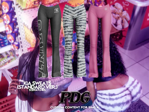 Alpha PDG Kia Sweats (Standard Version) - The Sims 4 Custom Content