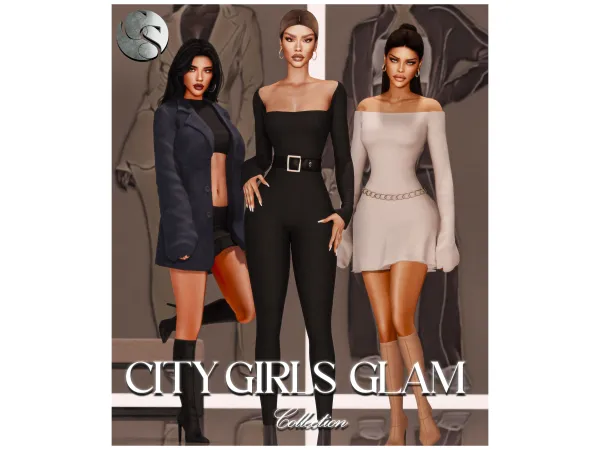 Alpha CAMUFLAJE City Girls Glam Collection - The Sims 4 Custom Content