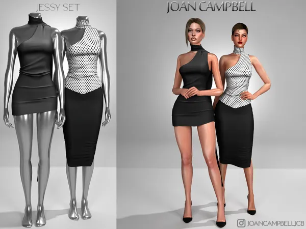 Alpha JESSY SET by Joan_Campbell_Beauty_ - The Sims 4 Custom Content