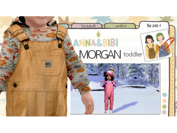 Alpha Morgan TODDLER [AnnaBibi - The Sims 4 Custom Content