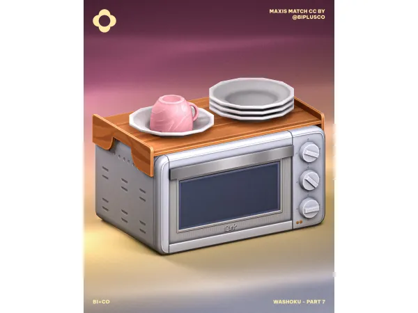 Alpha Washoku Part 7 by BIplusCO - The Sims 4 Custom Content