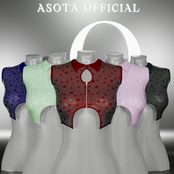 Alpha [ASOTA OFFICIAL] Fallon Top by asotaofficial - The Sims 4 Custom Content