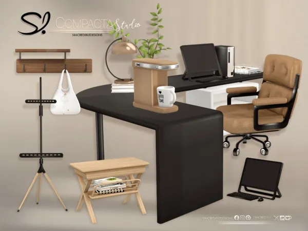 Alpha Compacta Office - The Sims 4 Custom Content