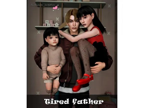 Mix Tired father - The Sims 4 Custom Content