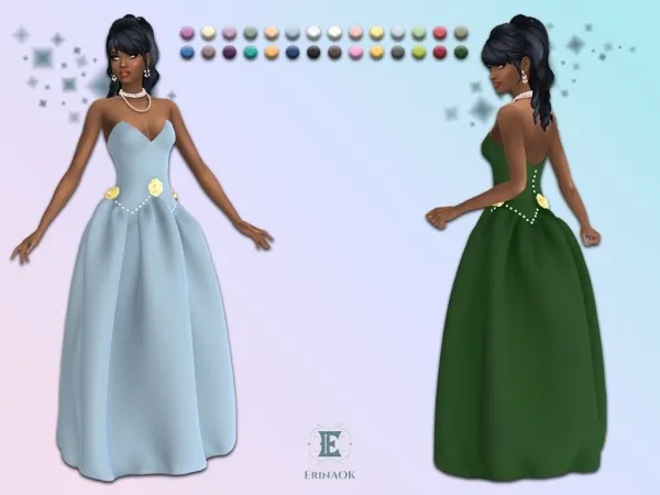 Mix ErinAOK Womens Gown 012226 - The Sims 4 Custom Content