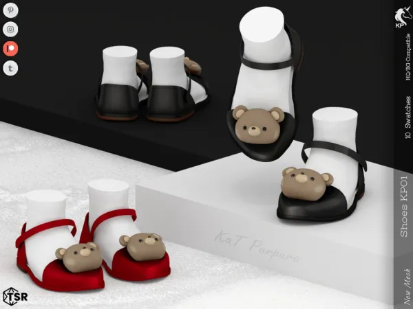 Mix Shoes KP01 Toddler by KaTPurpura - The Sims 4 Custom Content