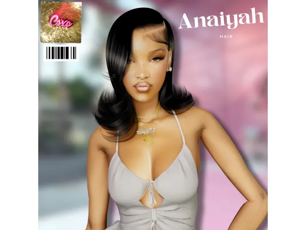 Alpha Anaiyah Hair by cecesimsxo - The Sims 4 Custom Content