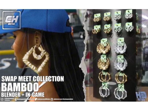 Alpha Swap Meet COLLECTION: BAMBOO Jewelry by EHsims - The Sims 4 custom content