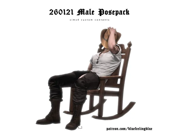 Mix 260121 male posepack by bluefeelingblue - The Sims 4 Custom Content