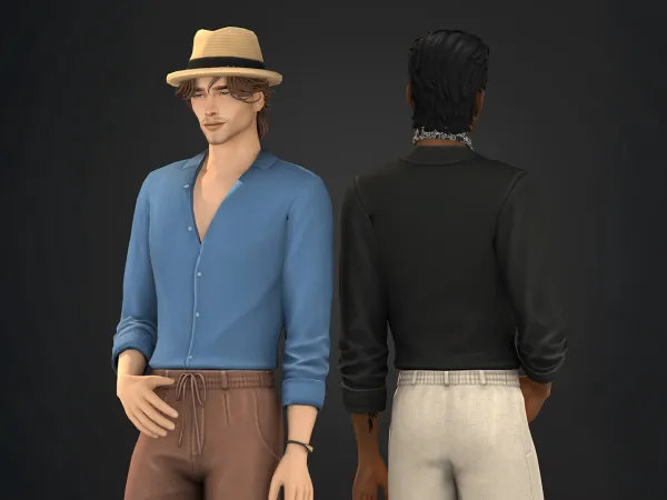 Maxis Match Jaxon Set Shirt - The Sims 4 Custom Content