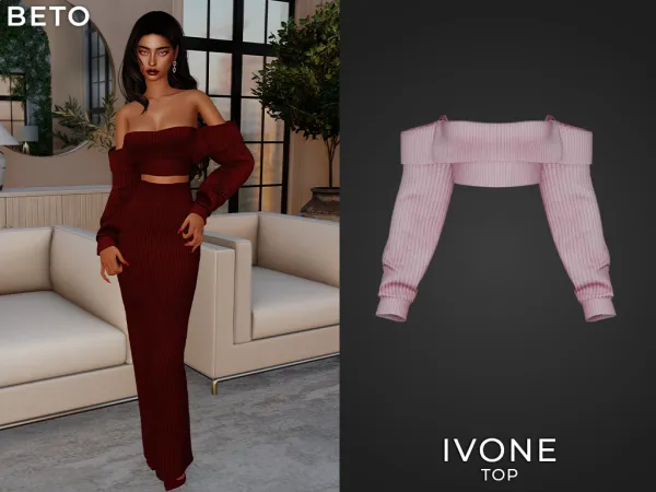 Alpha Ivone (Top) - The Sims 4 Custom Content