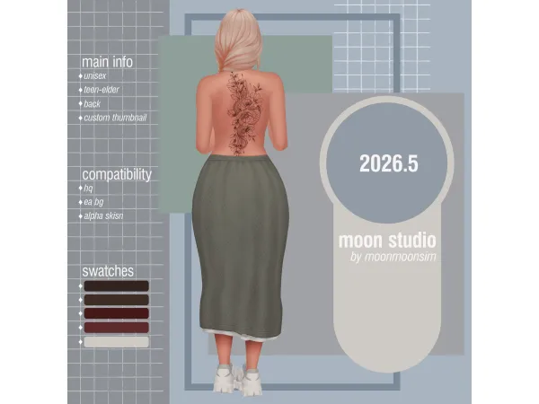 Mix tattoo 20265 - The Sims 4 Custom Content