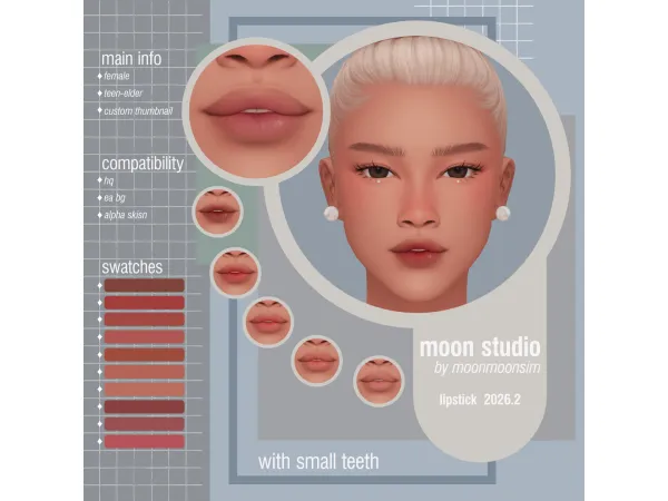 Mix lipstik 20262 - The Sims 4 Custom Content