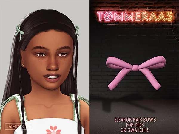 Mix Tu00d8MMERAAS Eleanor Bows for Kids - The Sims 4 Custom Content