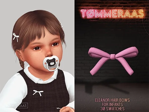 Mix Tu00d8MMERAAS Eleanor Bows for Infants - The Sims 4 Custom Content