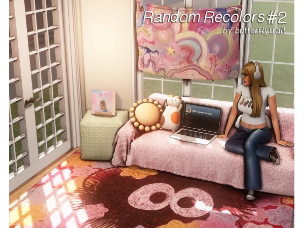 Maxis Match random recolors set 2 by buttterflytrait - The Sims 4 Custom Content