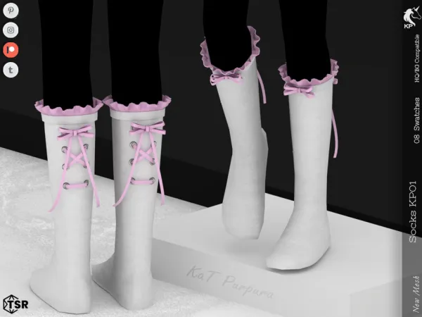 Mix Socks KP01 Child by KaTPurpura - The Sims 4 Custom Content