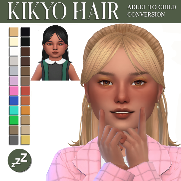 Maxis Match kaycreame hair conversions by simsfinds - The Sims 4 Custom Content