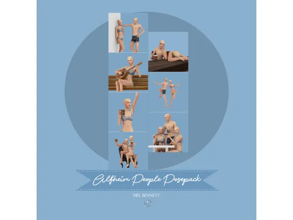 Mix Alfheim People Acc and Posepack - The Sims 4 Custom Content