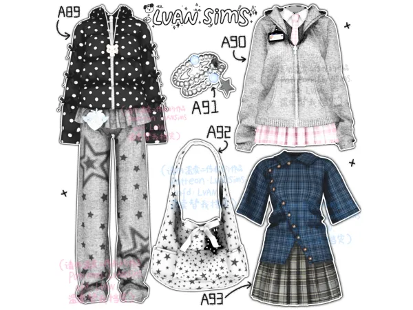 Alpha [LVAN]Collection 13 A89 A90 A91 A92 A93 - The Sims 4 Custom Content
