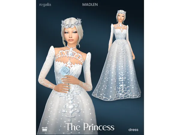 Maxis Match Regalia The Princess Dress by madlen - The Sims 4 Custom Content