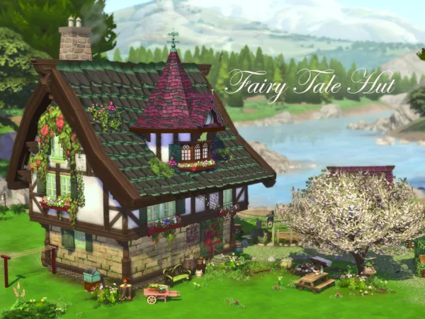 Maxis Match Fairy Tale Hut by VirtualFairytales - The Sims 4 Custom Content