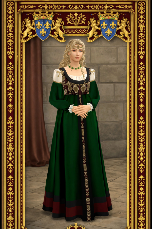 Maxis Match Giulia Farnese Gown by simsfinds - The Sims 4 Custom Content