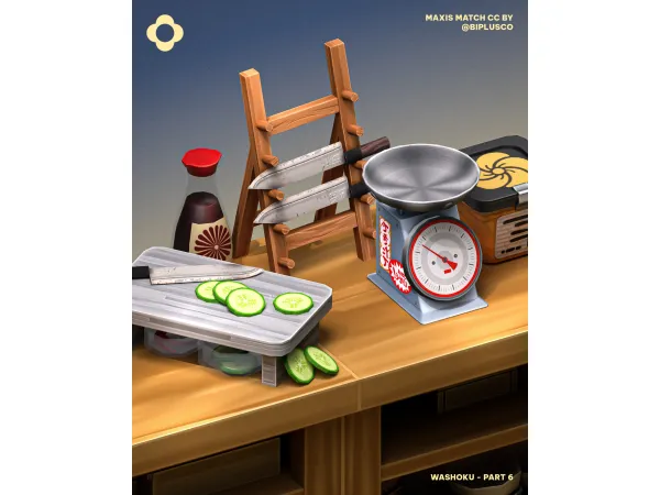 Maxis Match Washoku Part 6 by - The Sims 4 Custom Content