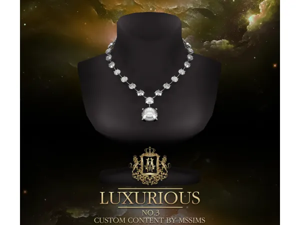Alpha LUXURIOUS NO3 NECK by Mssims4 - The Sims 4 Custom Content