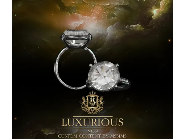 Alpha LUXURIOUS NO3 RING by Mssims4 - The Sims 4 Custom Content