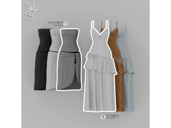 Mix MID NIGHT KISS CLOTHING SET by tauve - The Sims 4 Custom Content
