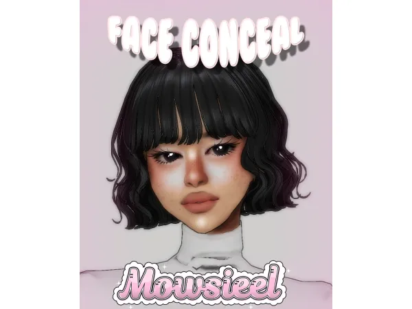 Maxis Match (MW) FACE CONCEAL by Mowsieel - The Sims 4 Custom Content